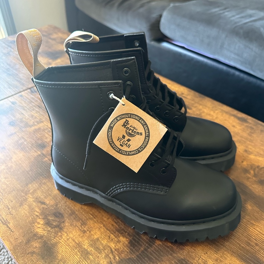 Dr. Martens Black Vegan Boots 8m/9w